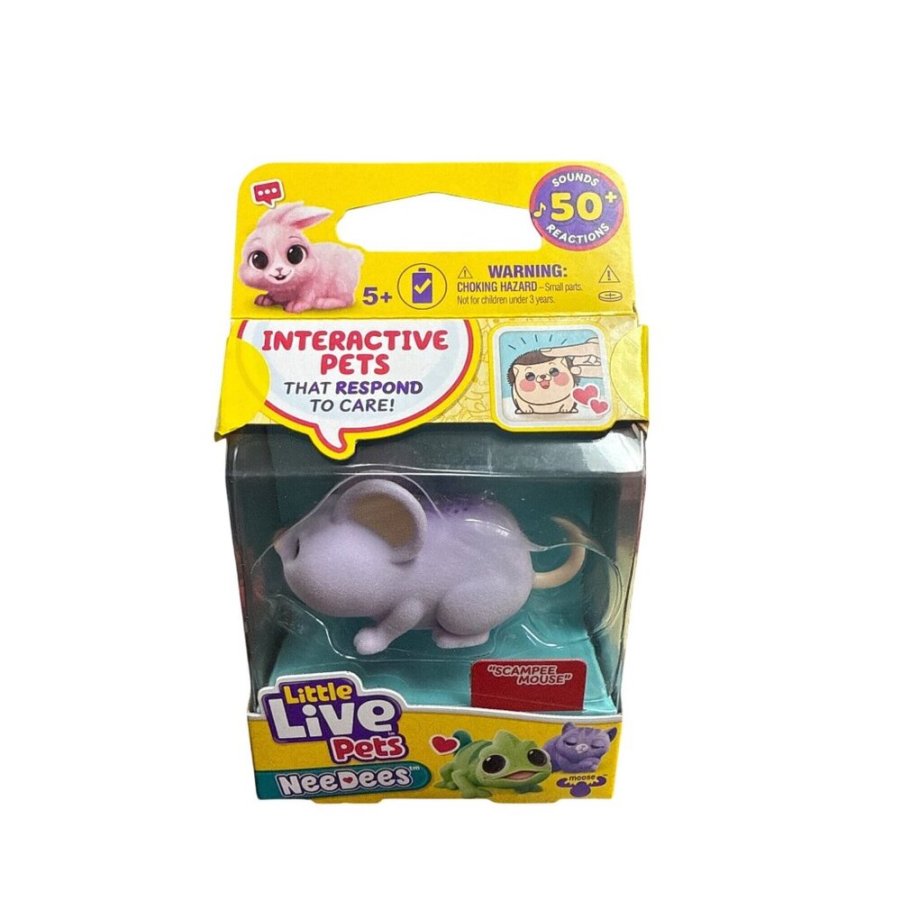 Little Live Pets NeeDees Interactive Pet Figure 50+ Reactions Ages 5+